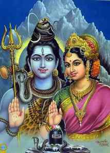 Picture of Lord Shiva and Shridevi Parvati